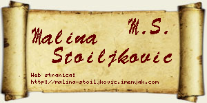 Malina Stoiljković vizit kartica
